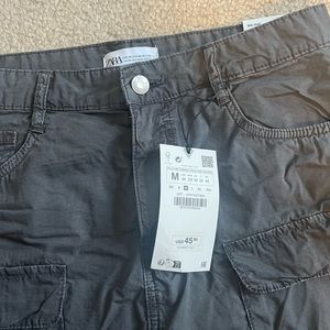 NWT ZARA CARGO MINI SKIRT